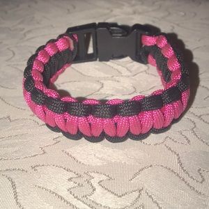 Pink & Black Survival Bracelet
